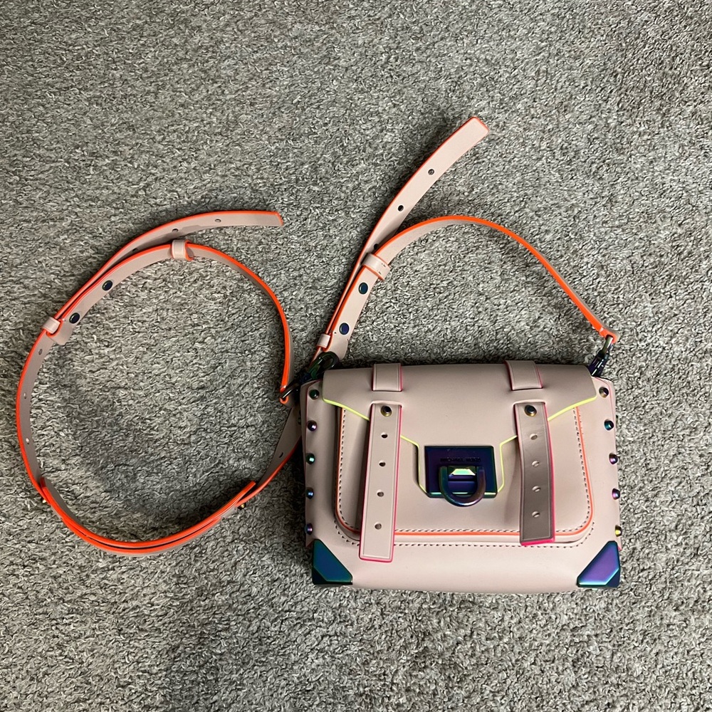 Pink Multicolor Michael Kors Manhattan Crossbody Bag
